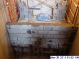 Laying out block at Elevator 5,6 divider wall Facing North.jpg